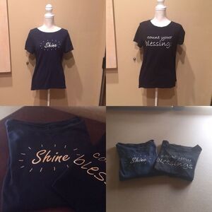 ANYBODY Soft  Graphic Tees Set of 2